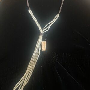 Jamie Rocks Boho Cream Beaded Necklace